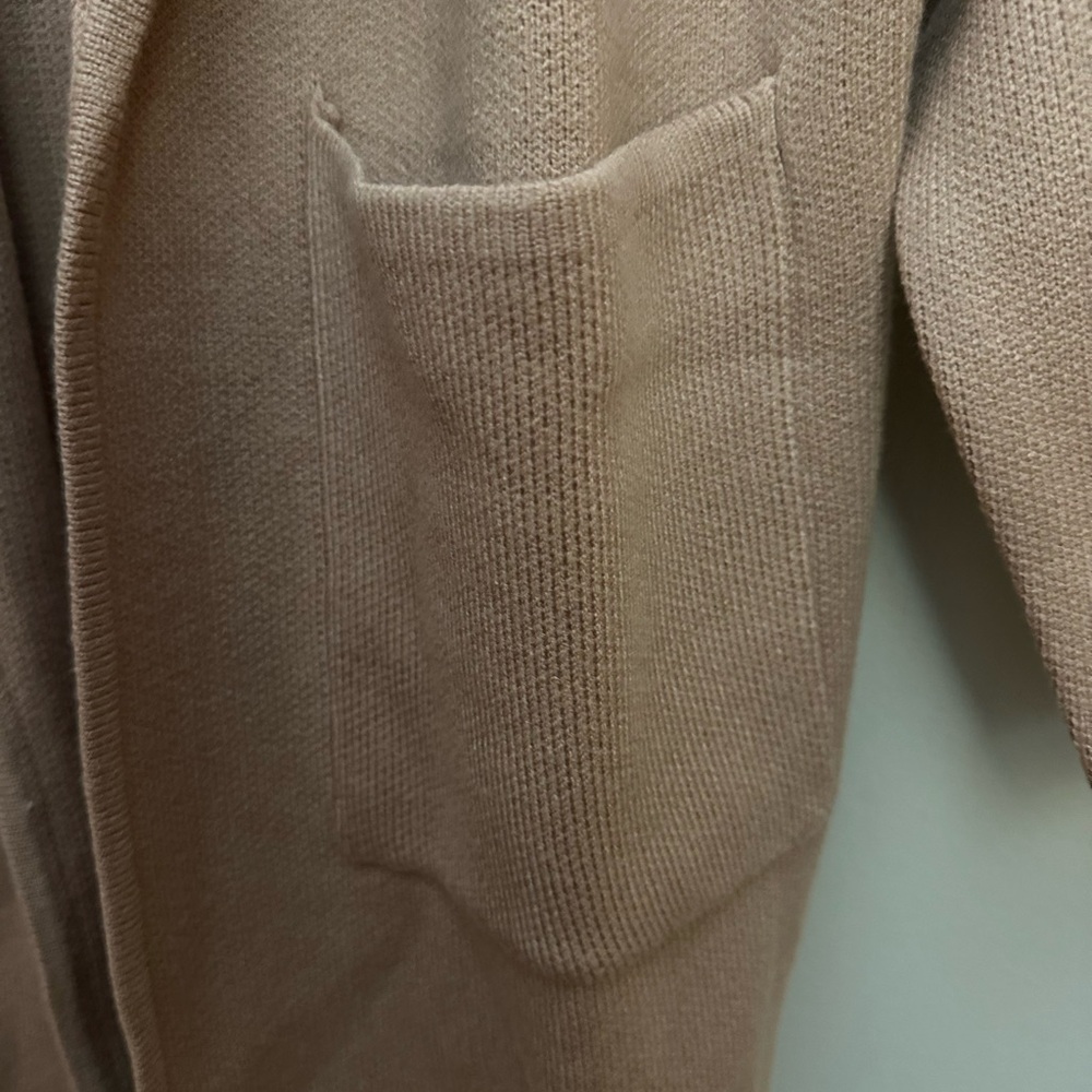 Cardigan Oversized Open Front Beige Small NWT - Picture 6 of 9
